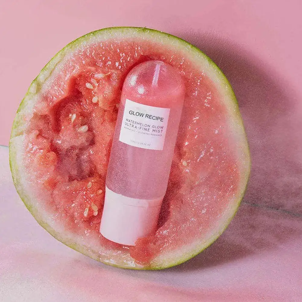 촉촉하고 매끈한 피부를 위한 글로우 레시피용 75ML 수박 모이스춰라이징 미스트 - 히알루론산 스킨 케어로 수분 공급
