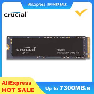 Crucial T500 1TB Gen4 NVMe M.2 내부 게이밍 SSD, 최대 7300MB/s, 노트북 및 데스크탑 호환 가능- CT1000T500SSD8(OEM 패키지)