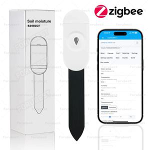 Zigbee 온도 습도 수분 감지기 토양 테스터 홈 가든 용 수분 센서 홈 어시스턴트 Zigbee2mqtt 작업