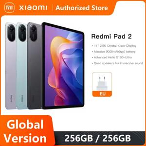 글로벌 버전 샤오미 레드미 패드 2 9000mAh 배터리 MTK Helio G100-Ultra 11인치 디스플레이 고속 충전 90Hz 태블릿 8MP HD 카메라