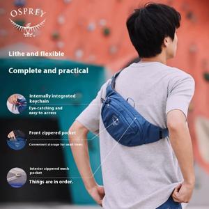 OSPREY Eagle 허리 가방 Daylite 허리 남성 및 여성 야외 스포츠 러닝 가슴 가방