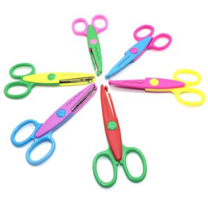 1 Pc 수제 어린이 DIY 6 패턴 앨범 레이스 가위 카드 사진 패턴 가위 만화 레이스 가위