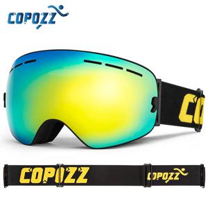 COPOZZ 브랜드 스키 고글 남성 여성 스노우 보드 고글 스키 용 안경 UV400 보호 스키 스노우 안경 안개 방지 스키 마스크