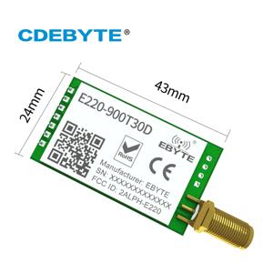 5Pcs 무선 LoRa ISM 868MHz 915MHz 모듈 E220-900T30D 전송 LoRa 확산 스펙트럼 DIP UART 인터페이스 SMA-K 안테나