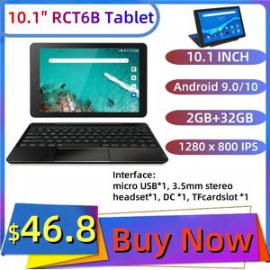 오리지널 2in1 태블릿 10.1인치 안드로이드 9.0/10 쿼드 코어 2GB 램 32GB 저장용량 1280 x 800 IPS 화면 듀얼 카메라 5000mAh