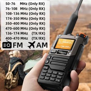 Quansheng UV K5 (8) 워키 토키 휴대용 Am Fm 양방향 라디오 정류자 스테이션 아마추어 햄 무선 세트 장거리 수신기