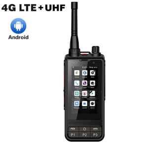 새로운 ANYSECU W6PLUS 안드로이드 10 4G 네트워크 라디오 UHF 400-470Mhz 아날로그 워키 토키 WIFI 잠금 해제 REAL-PTT ZELLO와 함께 작동