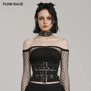 펑크 레이브 여성용 더블 레이어 디자인 코르셋, 조정 가능한 루프, 파티 블랙 거들 액세서리, 슬림 허리 벨트
