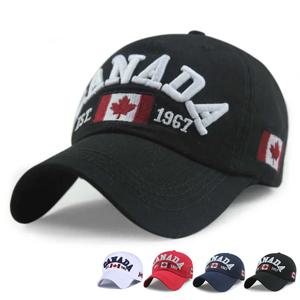 패션 코튼 캐나다 야구 모자 캐나다 국기 모자 Snapback Adjuatable Mens 야구 모자 Gorras