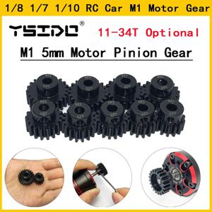 M1 5mm 11T 12T 14T 15T 17t 18t 20T 21t 22T 24T 25T 26T 28T 30T 강철 금속 피니언 모터 기어 1/10 1/8 1/7 RC 모델 자동차 모터