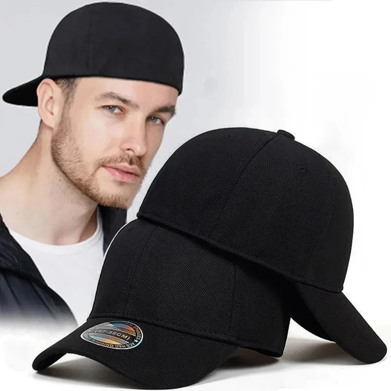 COKK 야구 모자 남자 스냅 백 모자 장착 폐쇄 전체 모자 여성 Gorras 뼈 남성 트럭 모자 Casquette 야외 블랙