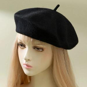 여성용 베레모 모조 캐시미어 모직 가을, 겨울 일본 화가 모자 유행 기질 솔리드 컬러 캐주얼 모자