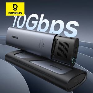 Baseus M2 SSD 인클로저 케이스, 금속 외장 어댑터, NVME SSD 케이스, 10Gbps NVMe 프로토콜, M.2-USB C타입 3.2 Gen2, 8TB
