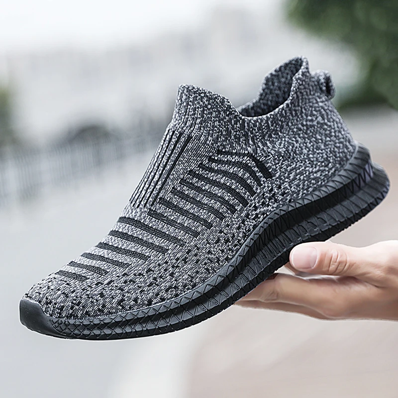 통기성 남성 캐주얼 신발 경량 야외 남성 운동화 미끄럼 방지 남성 운동화 슬립 온 플랫 Vulcanized Shoes 2023