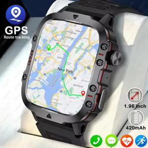 2025 Xiaomi 새로운 견고한 군용 GPS 스마트 워치 남성용 블루투스 통화 건강 모니터링 AI 음성 스포츠 방수 Smartwatches