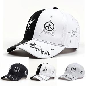 남여 편지 패턴 인쇄 Snapback 야구 모자 봄과 가을 야외 조정 가능한 캐주얼 모자 선 스크린 모자