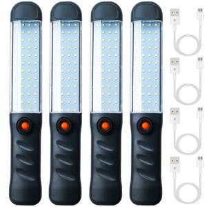 LED 작업 조명 캠핑 랜턴, 3 가지 모드 투광 조명, USB 충전식 작업 램프, 자석 후크, 방수 수리 조명, LT018, 1PC