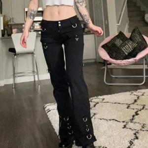 여성용 로우 웨이스트 청바지, 데님 스트레이트 플레어 팬츠, 빈티지 포켓, 지퍼 데님, 2024 가을 스트리트웨어, 발목 길이 바지