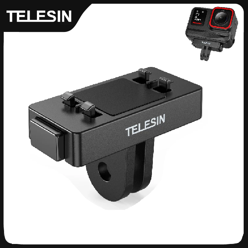 Insta 360 Ace Ace pro 어댑터 용 TELESIN 마그네틱 2 클로 어댑터 액션 카메라 액세서리
