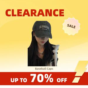 Clearance_남성과 여성을 위한 코튼 야구 모자 패션 자수 모자 코튼 소프트 탑 캡 캐주얼 레트로 스냅백 모자 Unisex_Co