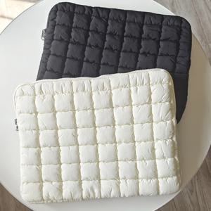 푹신한 노트북 가방 슬리브 MacBook Air Pro/iPad/Lenovo/Hp Puffer 노트북 파우치 용 11/13/14/15/15.6 인치 퀼트 케이스 노트북 커버