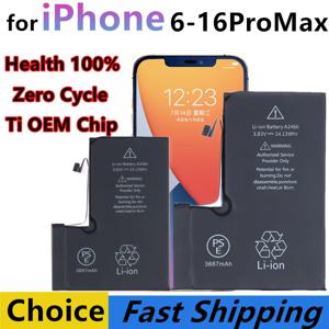 iPhone Xs Max XR 11 12 13 Mini 15 16 Plus 14 Pro Max 건강 100% 제로 사이클 도구로 최고의 교체 Batteria