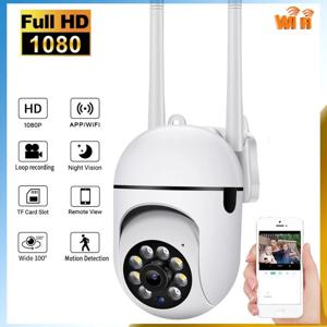 Ycc365 플러스 1080P PTZ WIFI IP 카메라 오디오 CCTV 감시 4X 줌 야간 풀 컬러 무선 방수 H.264 오디오 보안