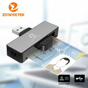 Zoweetek USB-A ID 스마트 카드 리더기, 전자 DNI 리더, DNIE 칩, DNI 스마트 카드 ZW-12026-4