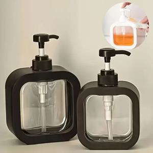 1 PC 300ml/500ml 욕실 비누 디스펜서 리필 형 로션 샴푸 샤워 젤 홀더 휴대용 여행 디스펜서 빈 목욕 펌프