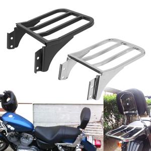 Harley Sportster XL 04-17 Dyna 06-17 Softail 84-05 FLST FLSTC LSTSC 06-17 오토바이 후면 시시 바 등받이 수하물 선반