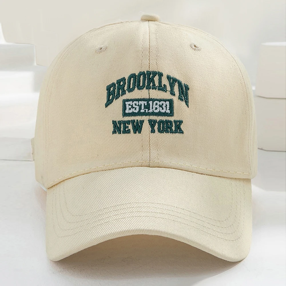 1PCS 남자와 여자의 캐주얼 편지 BROOKLYN 수 놓은 야구 모자 봄/여름 야외 양산 모자