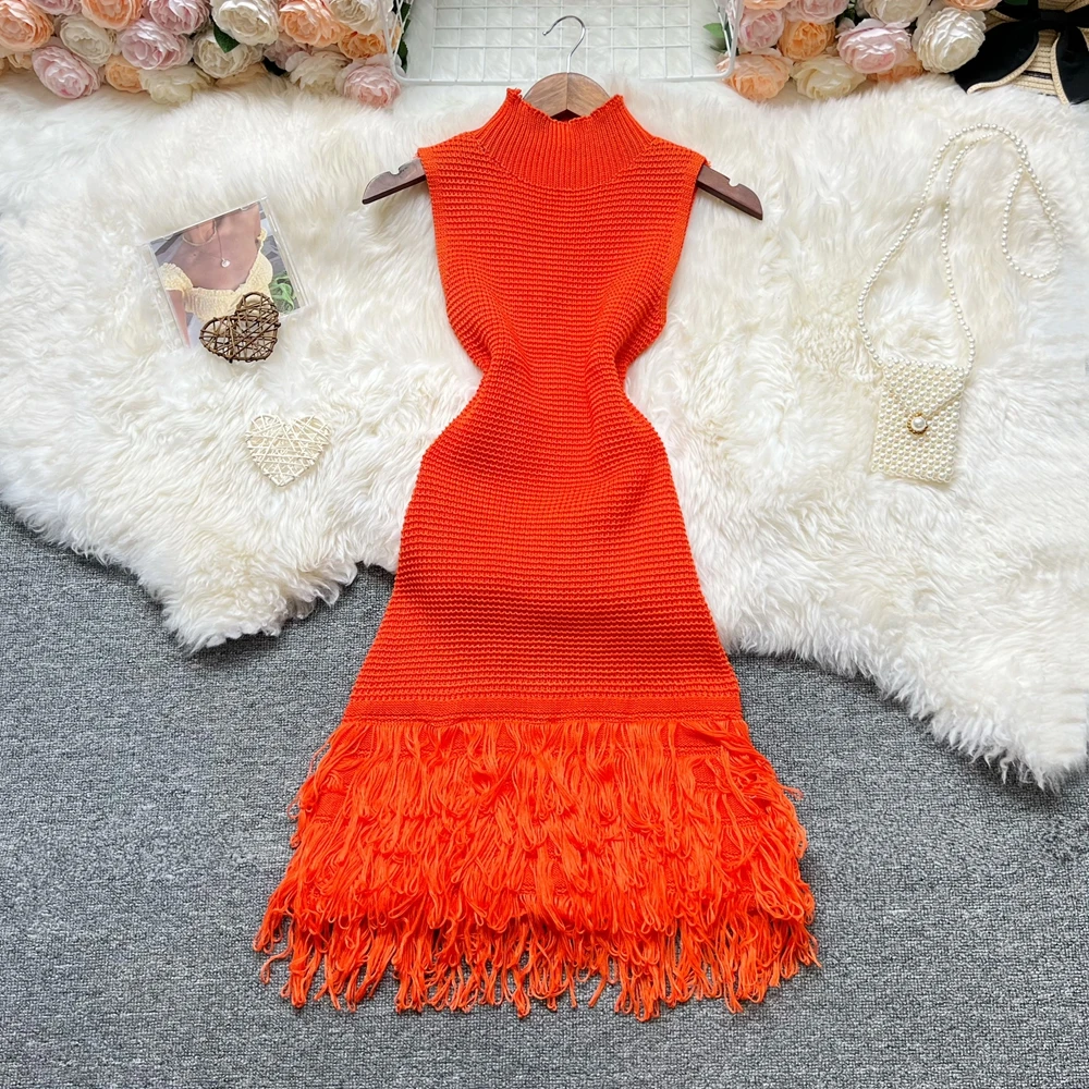 YuooMuoo 여성 드레스 2025 새로운 여름 패션 섹시한 Openwork 스티치 민소매 Bodycon 파티 드레스 한국 레이디 비치 Vestidos