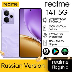 글로벌 버전 realme 14T 5G 스마트폰 MediaTek Dimensity 6300 6.67