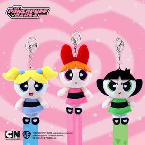 Kawaii Anime The Powerpuff Girls Blossom Bubbles 버터 컵 PP 면 충전 플러시 만화 인형 학생 배낭 액세서리 선물