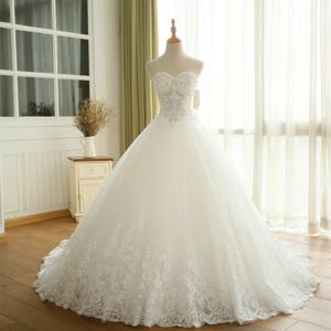 BEPEITHY 사용자 정의 섹시한 얇은 레이스 크리스탈 볼 가운 웨딩 드레스 아가 빈티지 공주 신부 드레스 Vestido De Novia