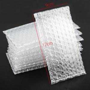 100 Pcs 9*17CM 버블 랩 파우치 충격 방지 포장 가방 PE 투명 쿠션 폼 가방 흰색 버블 랩 봉투 가방