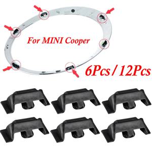 6Pcs / 12Pcs 미니 쿠퍼 S One Countryman R55 R56 R60 F54 F55 F56 F60 Countryman 자동차 전조등 헤드 라이트 프레임 클립 패스너