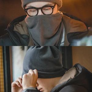 Maden 남성용 다기능 히팅 스카프, 방풍, 겨울 목 워머, 사이클링 하프 페이스 커버, 야외 자전거 모자 스카프