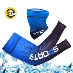 새로운 얼음 실크 슬리브 선 스크린 커프 UV 태양 보호 팔 슬리브 Anti-Slip 남성 여성 긴 장갑 야외 멋진 스포츠 사이클링
