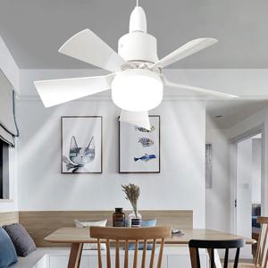 모던 디자인 천장 선풍기 LED 조명, 리모컨 밝기 조절 가능, 30W E27 베이스, 침실 거실 주방 장식