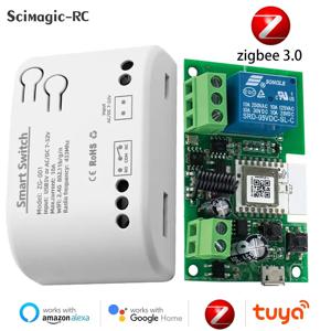 Zigbee WiFi 스마트 차고 도어 오프너 스위치 슬라이딩 게이트 컨트롤러 Echo Alexa Google 홈 SmartLife Tuya APP Remote와 함께 작동