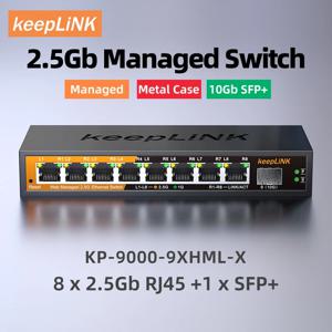 KeepLiNK 2.5Gb 관리형 스위치(8포트 2.5Gb 이더넷 1포트 10G SFP+ 포함)