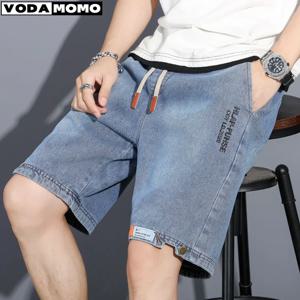 Y2k Mens Loose Baggy 데님 짧은 남성 청바지 패션 streetwear 힙합 롱 카프리 카고 반바지 포켓 남성 pantalones cortos