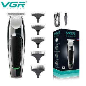 VGR 헤어 클리퍼 전문가용 바리깡 트리머 이발기 클리퍼 이발사 클리퍼 충전식 헤어컷 트리머 무선 전기식 제로 커팅 머신 남성용 V-030