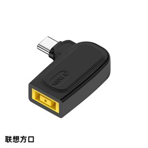 Lenovo 노트북 충전기 용 100W DC 사각형 플러그-USB C PD 전원 어댑터 변환기 유형 C MacBook 용 고속 충전 케이블 코드