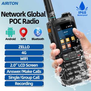 AIRITON AI-8088 글로벌 POC 워키 토키 네트워크 라디오 IP68 방수 Zello 안드로이드 블루투스 GPS 4G 다이얼 무제한 거리