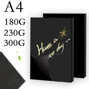 A4 180G200G300G 20/50PCS 검은 골판지 종이 수제 카드 종이 DIY 패키지두꺼운 수채화 그림 종이 접기 공예 팩
