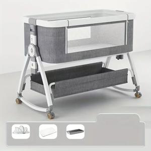 접이식 침대 어린이 다기능 아기 어린이 침대 접이식 높이 조정 접합 Cama Plegables Para 어린이 가구