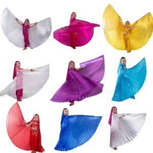 날개 의상 어린이 밸리 댄스 복장 소녀 선물 Bellydancing 옷 볼리우드 댄스웨어 어린이 코스프레 날개 스틱
