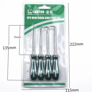 ALLSOME 4Pcs 135mm 자동차 자동차 차량 오일 씰 스크류 드라이버 세트 O-링 가스켓 풀러 리무버 선택 후크 도구